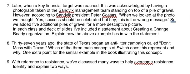 7. Later, when a key financial target was