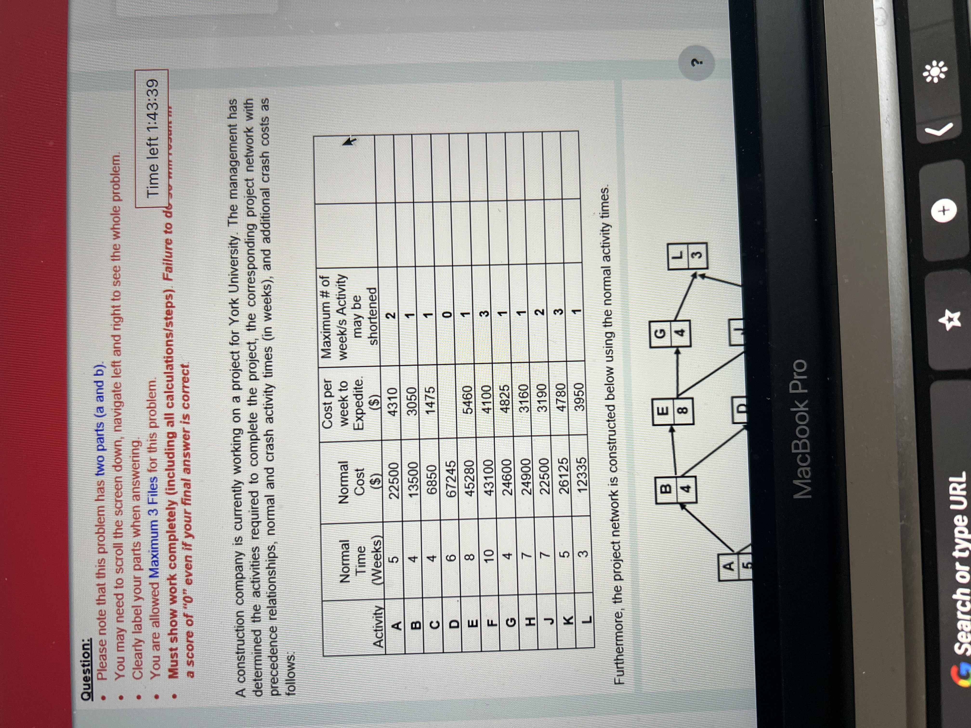 Question: Please note that this problem has two