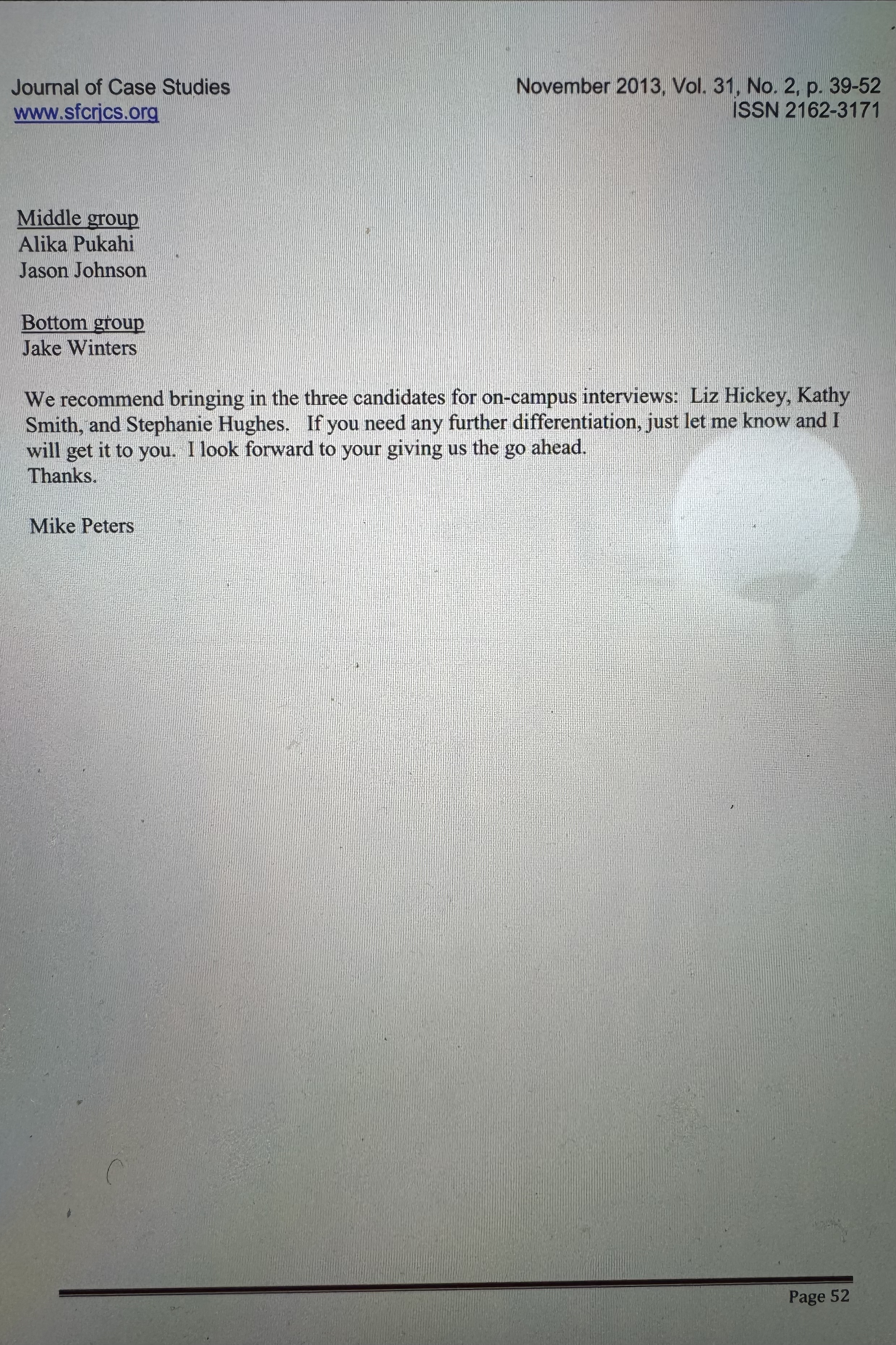 In your analysis discuss and present your