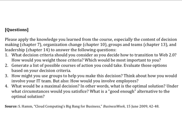 Hello CourseHero, I need help with this case