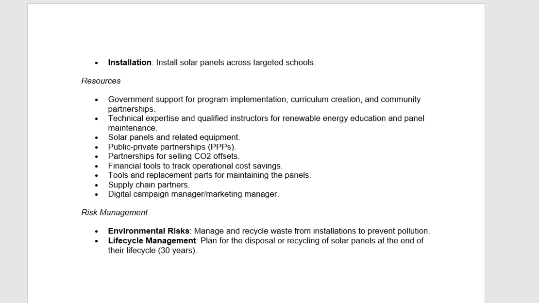 COURSE : Program Management & Impact Assesment