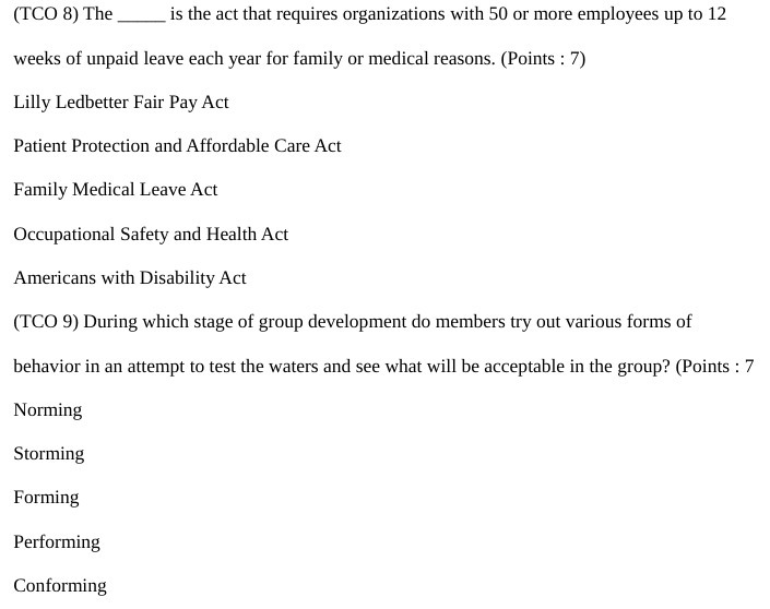 (TED B} The is the act that requires