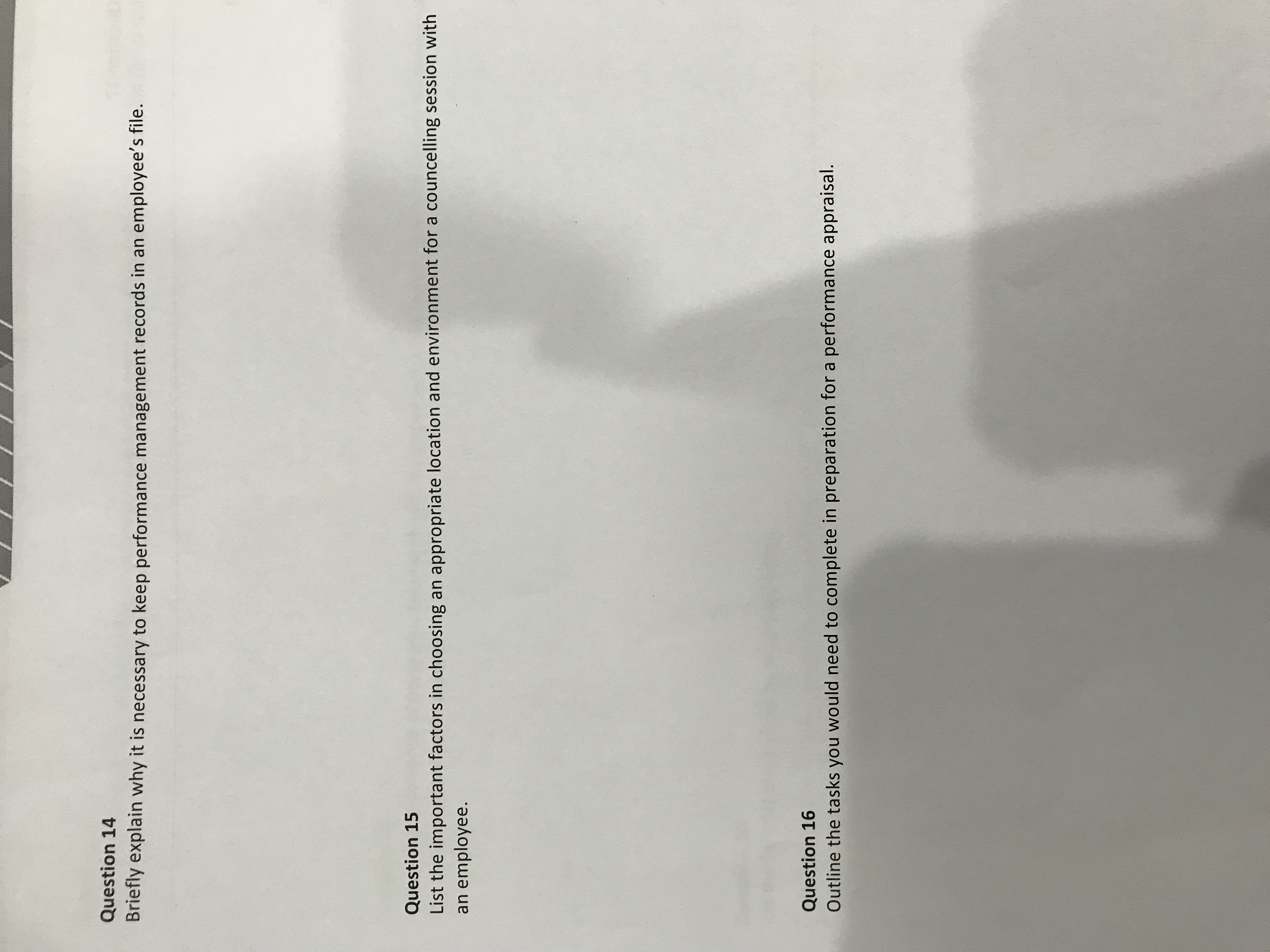 \fQuestion 14 Briefly explain why it is necessary