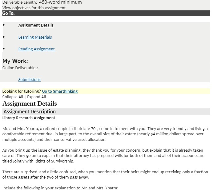 Deliverable Length: 45-W0 rd minimum 1v'iew