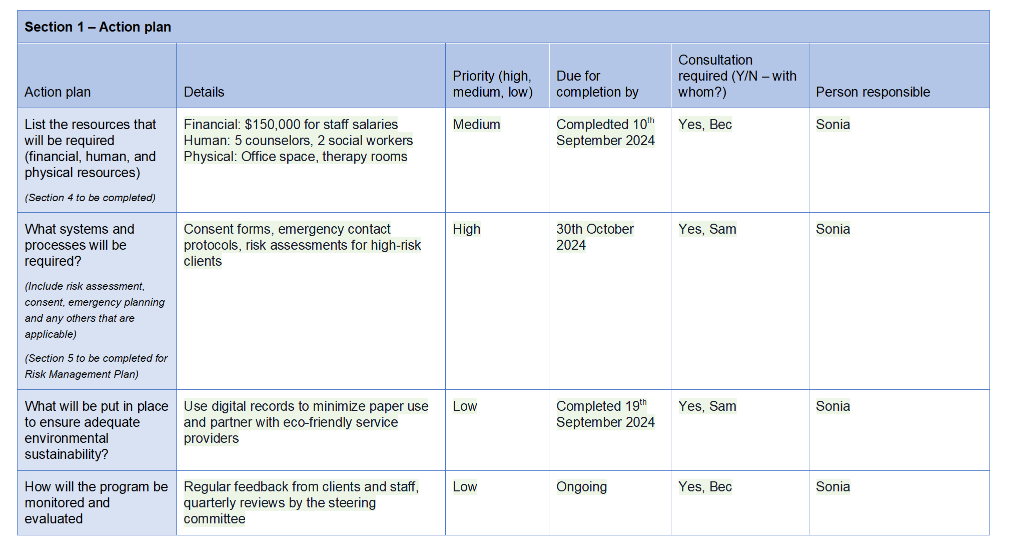 How do i wright & fill out a profenional Service