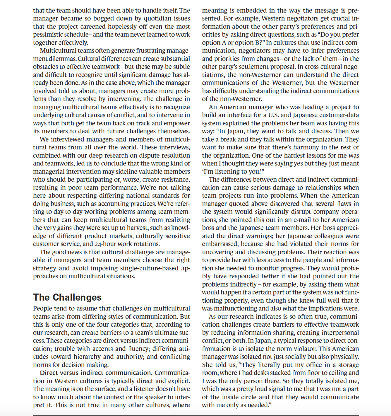 Teams whose members come from different nations