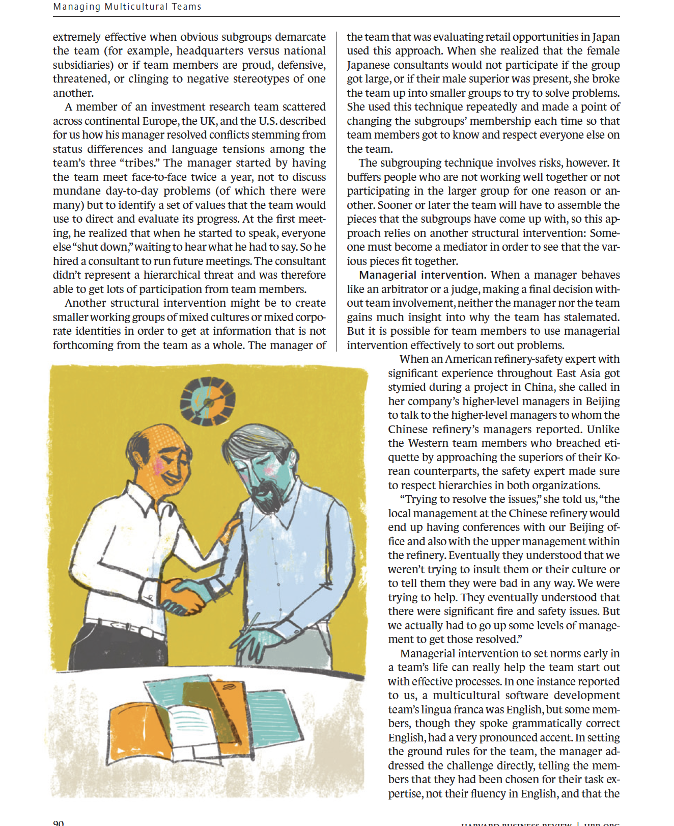 Teams whose members come from different nations