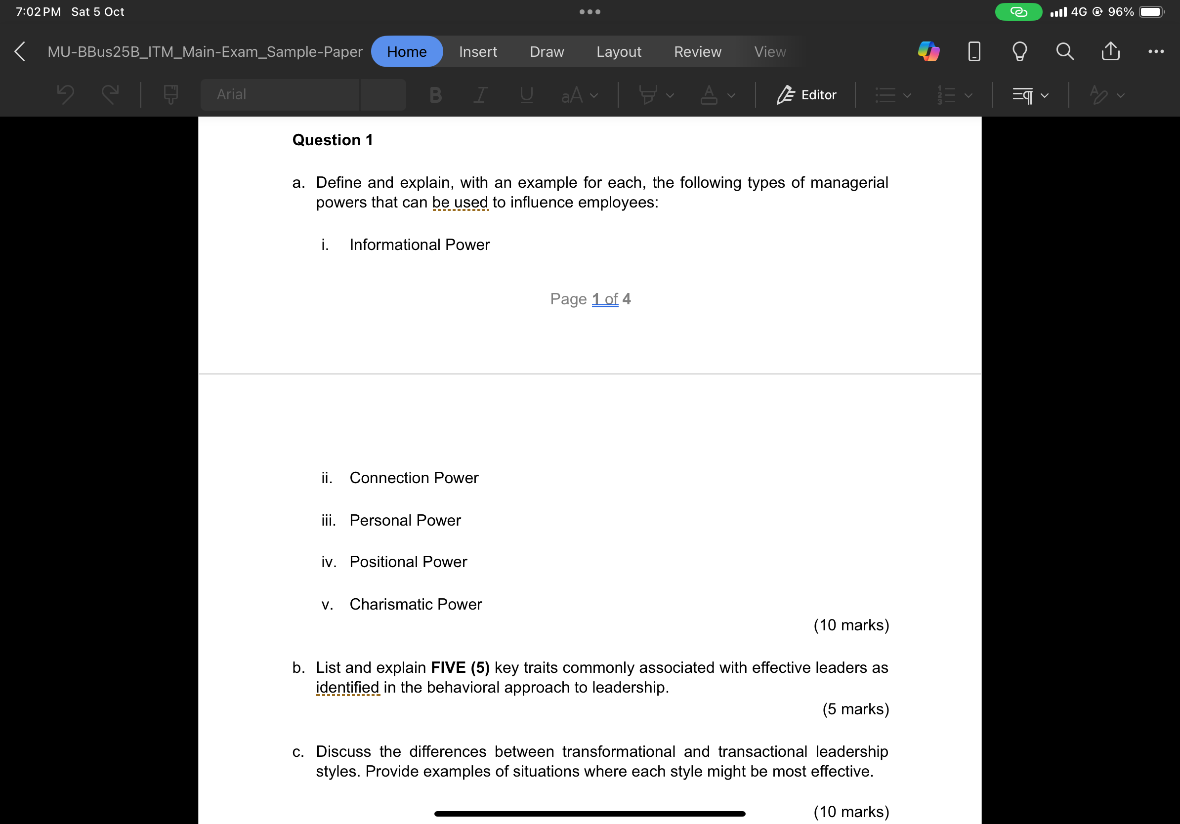 7:02PM Sat5 Oct @& 1146 @ 96% @) <