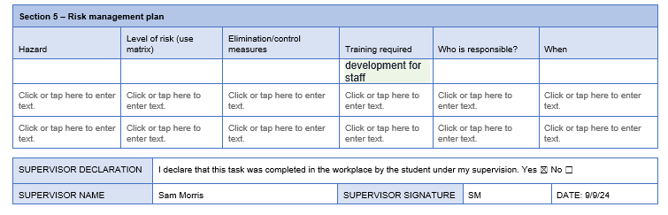 How do i wright & fill out a profenional Service