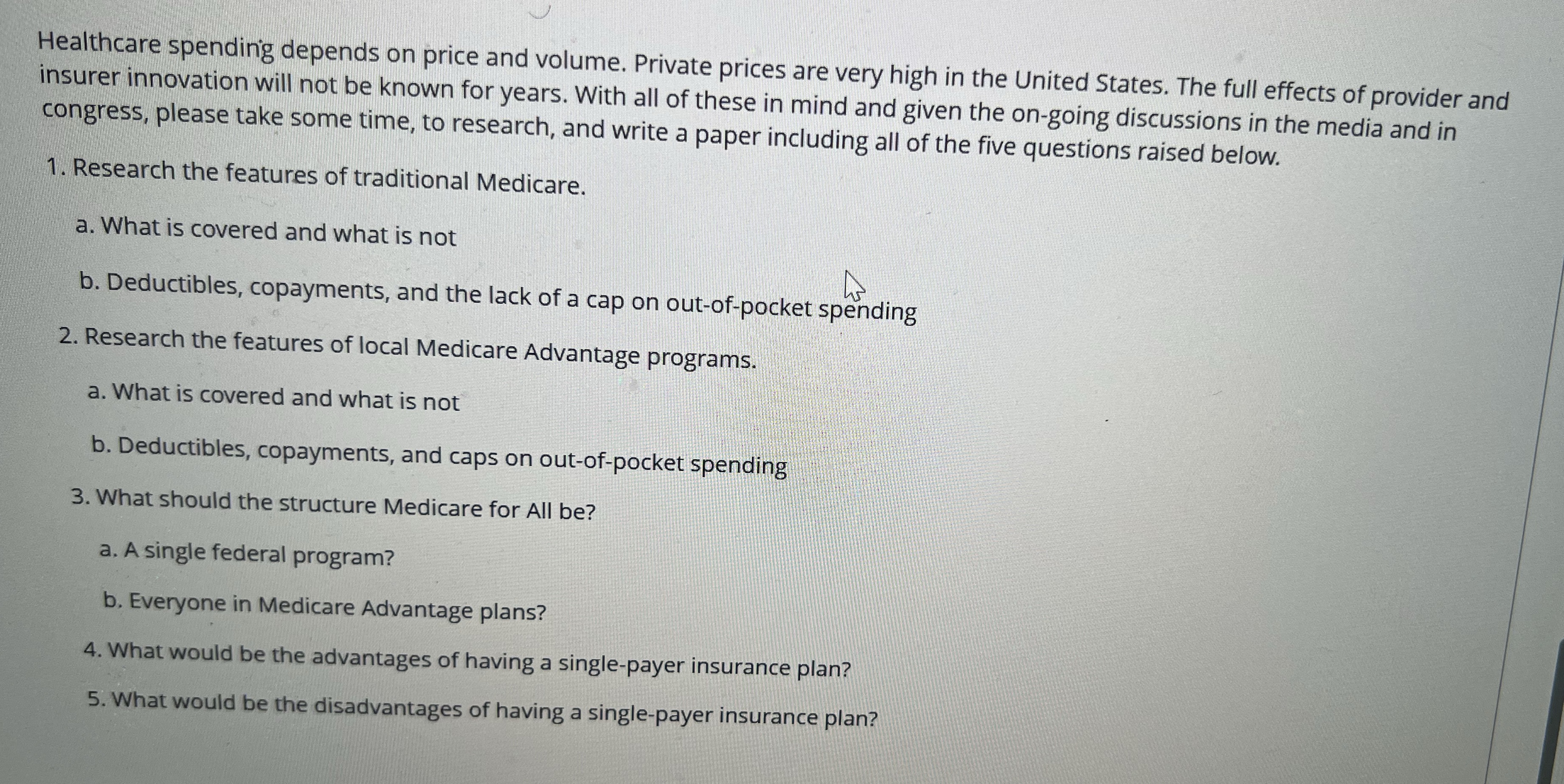 Please add references Healthcare spending depends