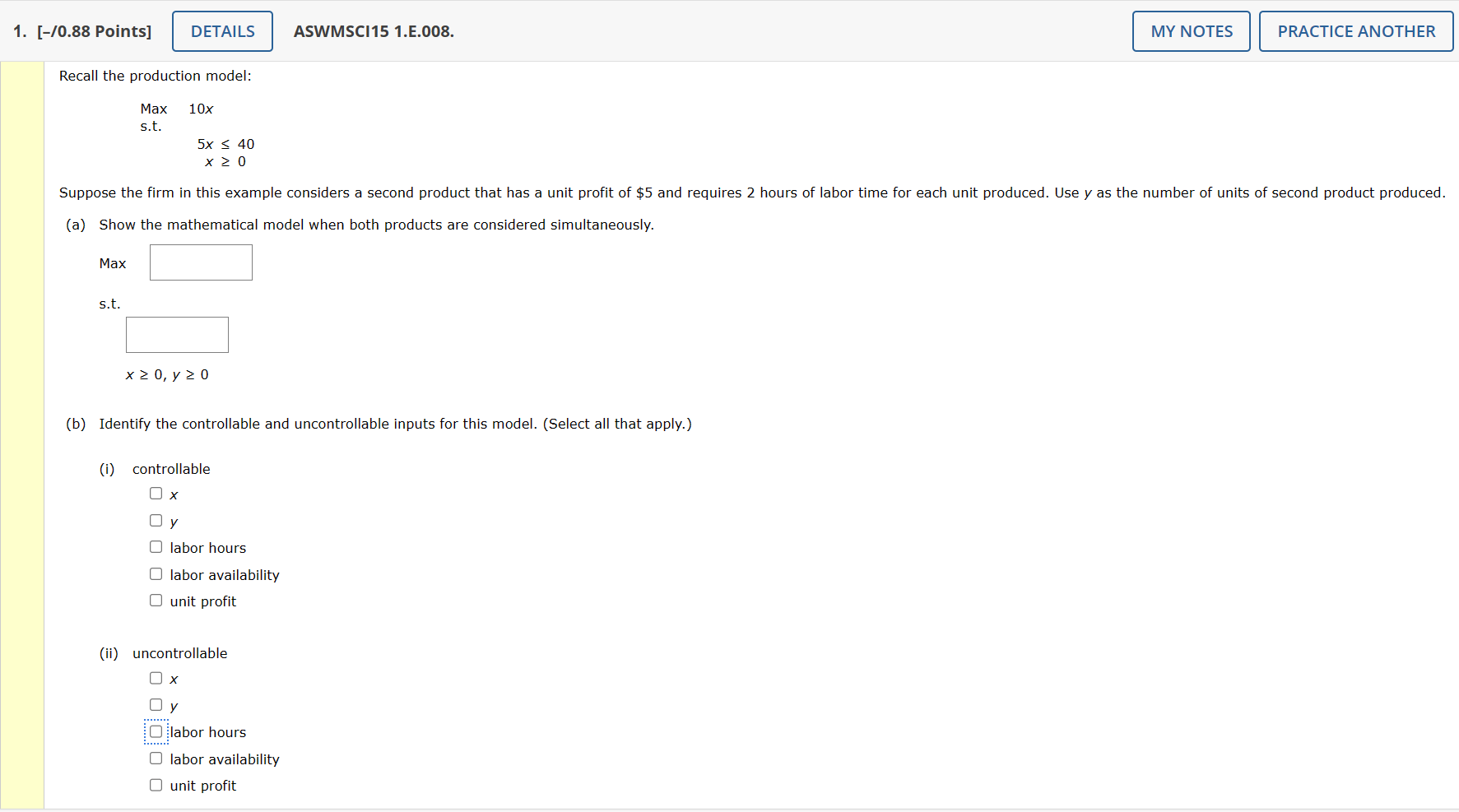 MNS407 Management Science. reference: An