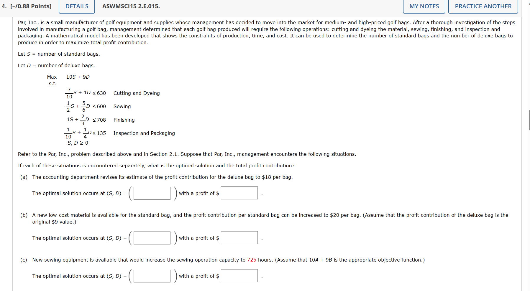 MNS407 Management Science. reference: An