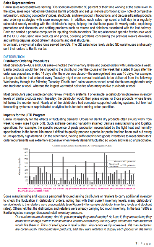 Q1. After reading the case study, list