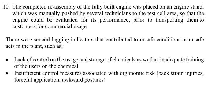 You are the newly hired safety manager, who