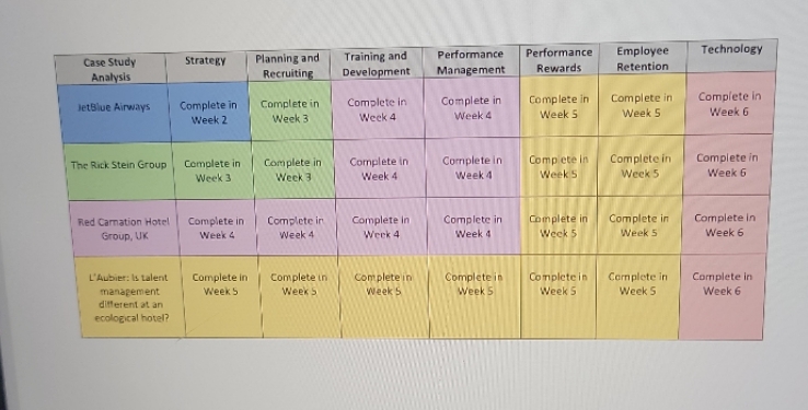 Technology Case Study Planning and Training and