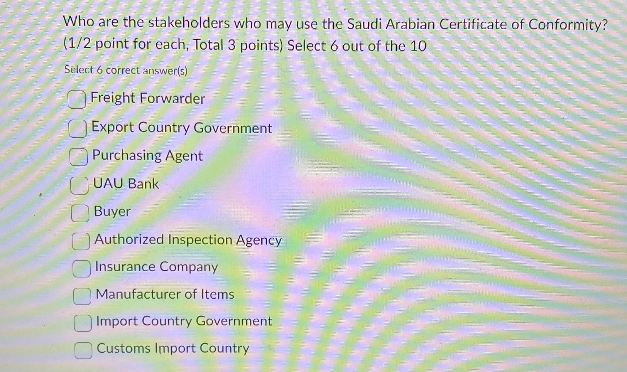 You have to choose from the options only and u