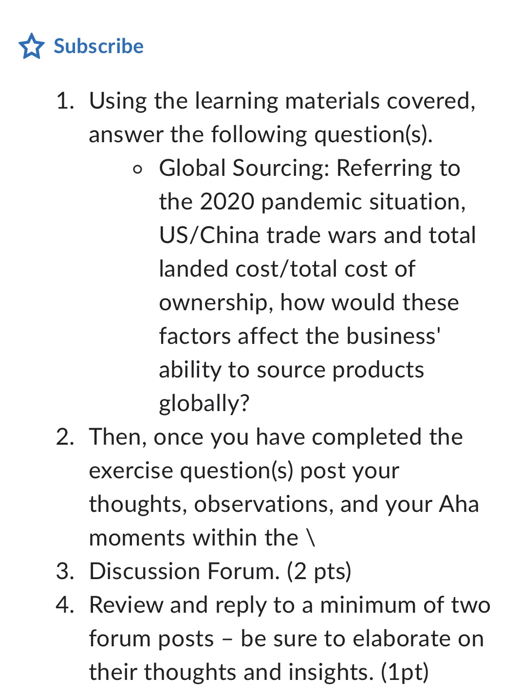 Global Sourcing: Referring to the 2020 pandemic