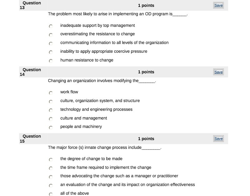 Question Question Question 15 1 points The