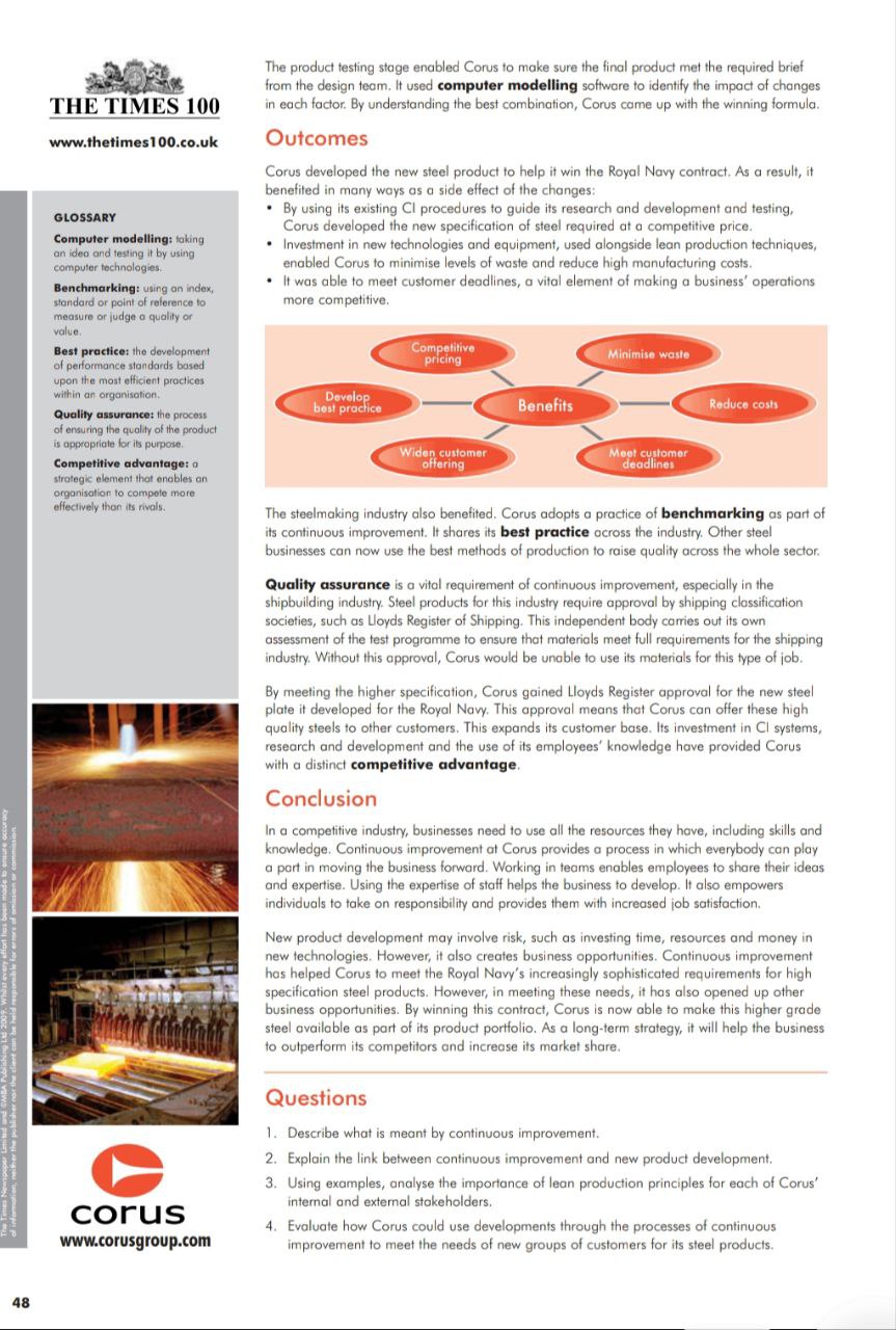 Lean production uses fewer resources more
