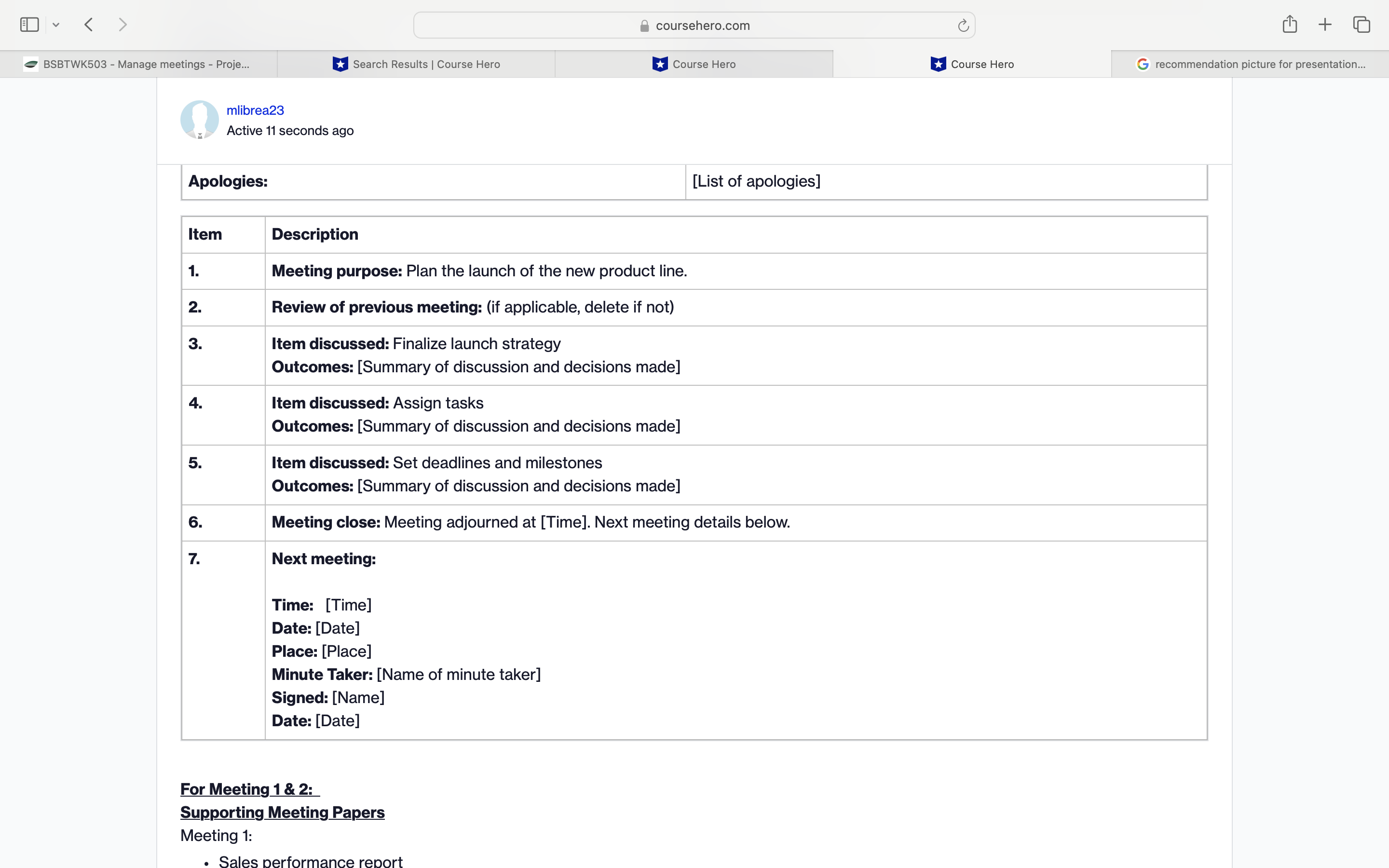 Can you give me a sample What problem did you