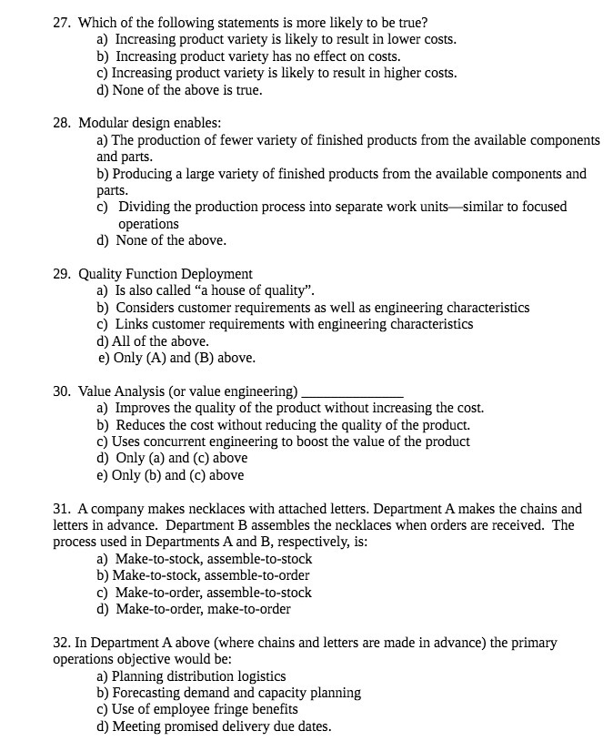2?. 1F.thhich of the following statements is more