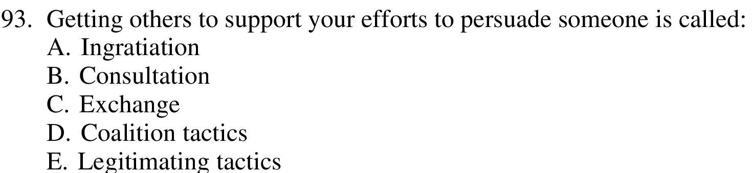 93. Getting others to support your efforts to