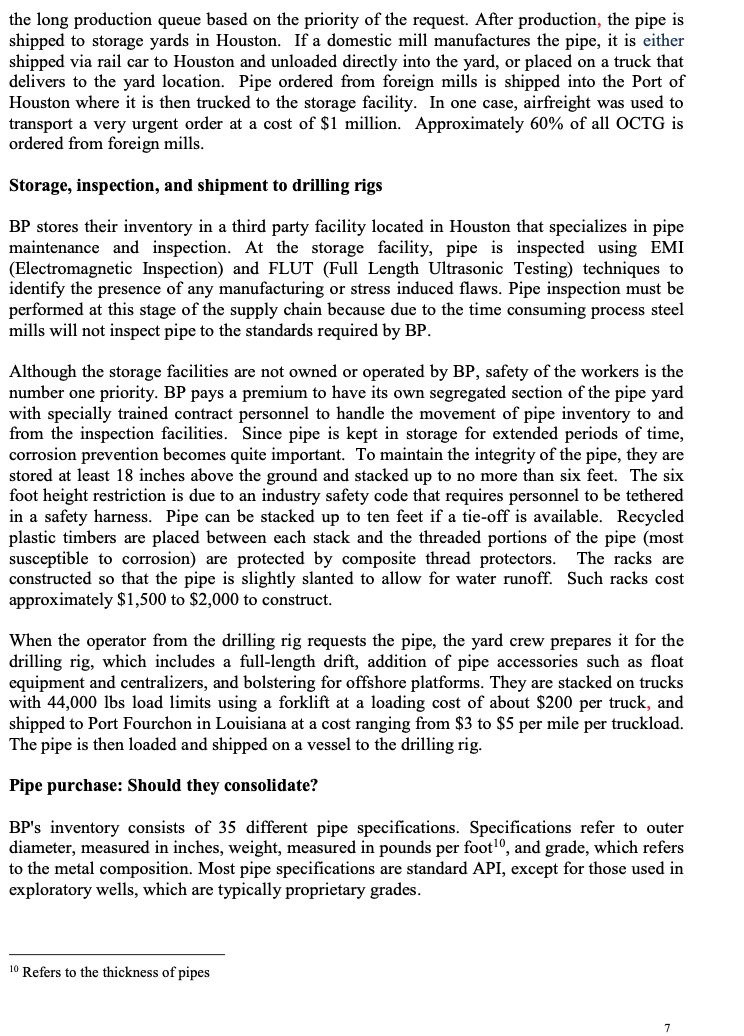 this is the whole case study. i need help with