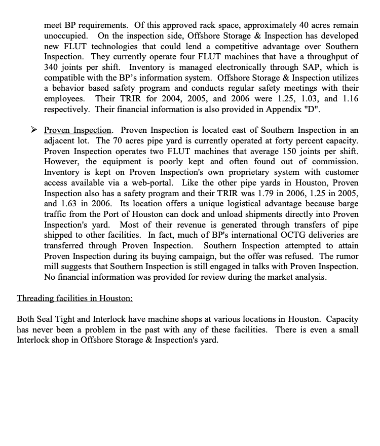 this is the whole case study. i need help with