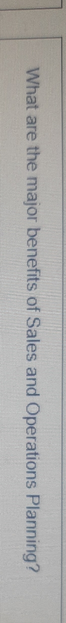 so my course name is demand planning scheduling.