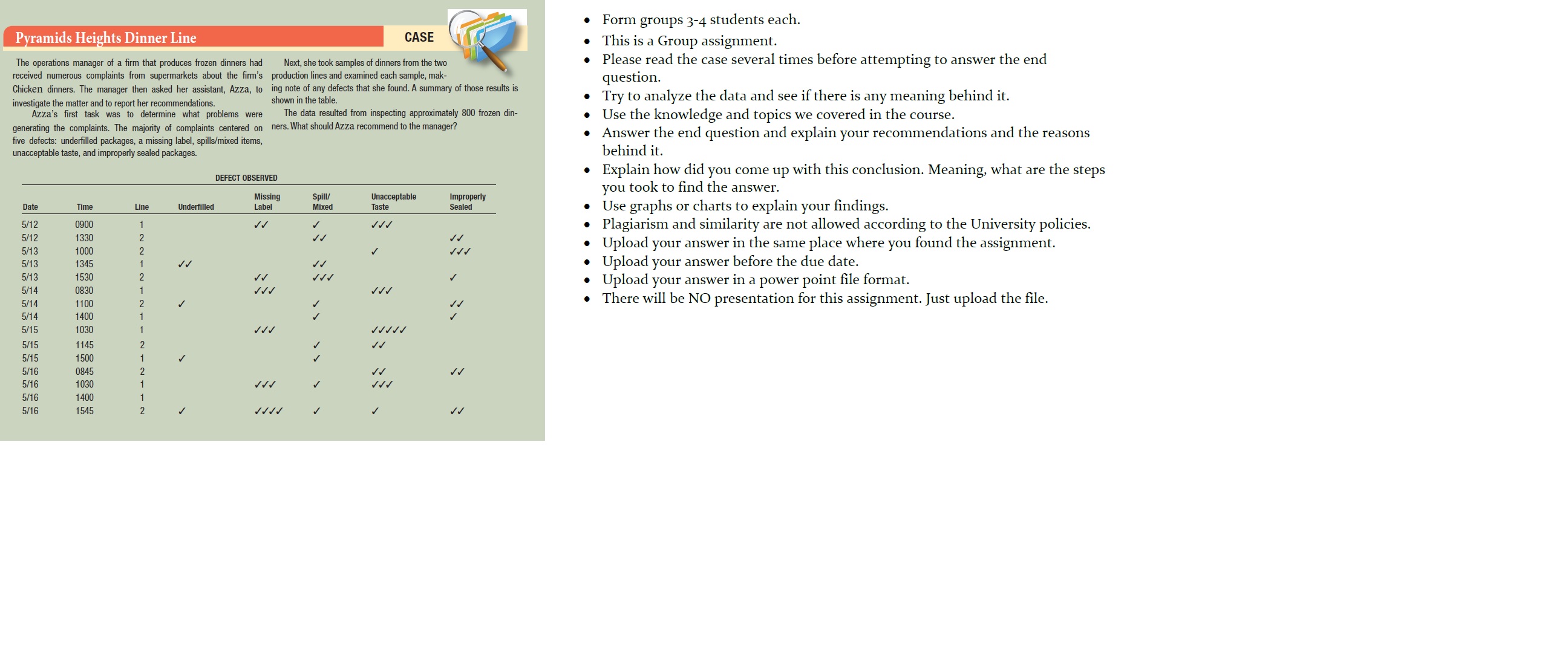 Form groups 3-4 students each. Pyramids Heights