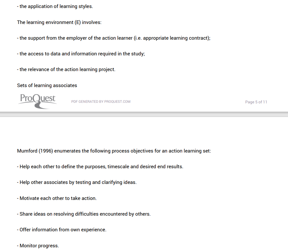 Learning action learning Koo, L C. Journal of