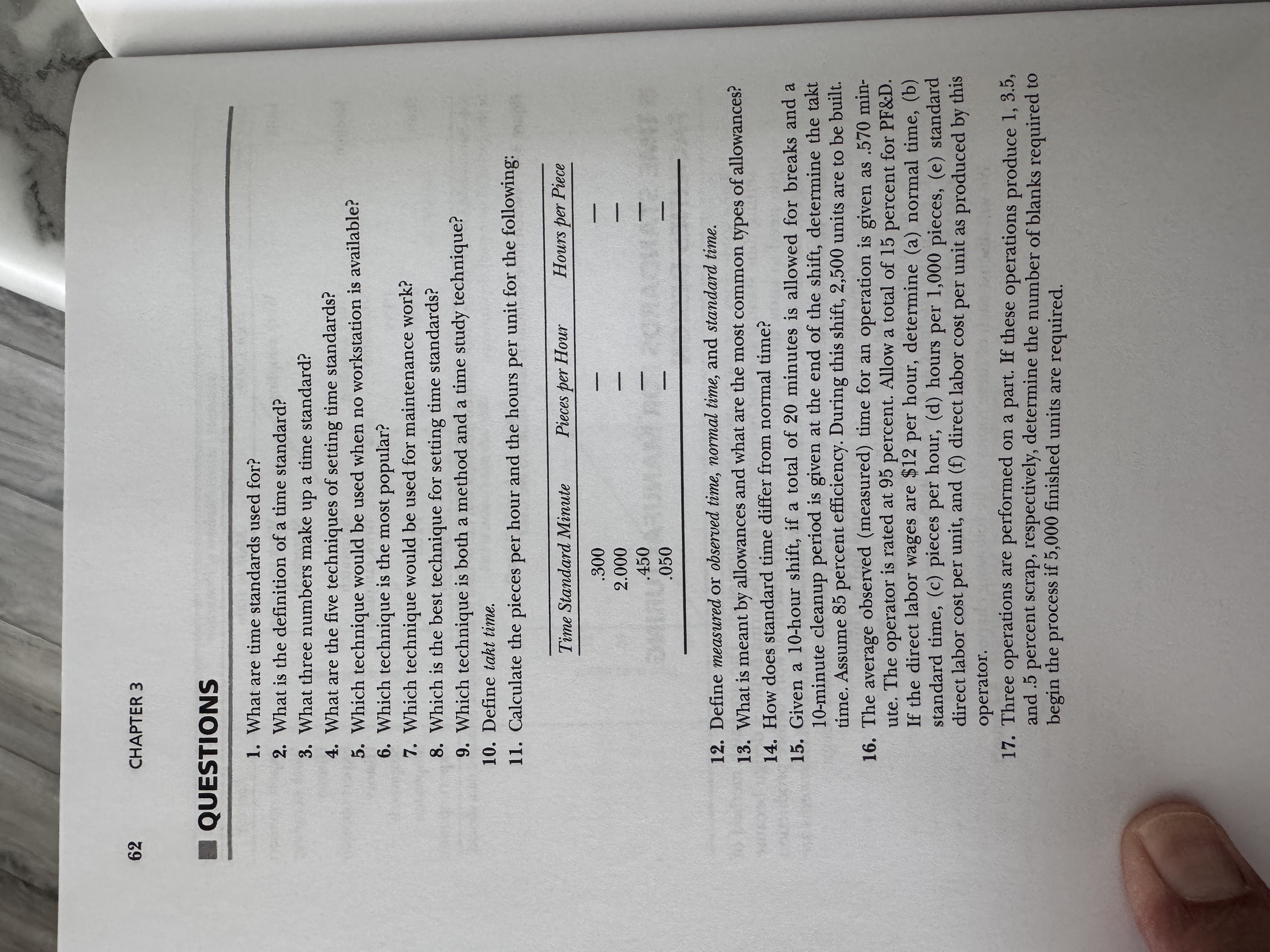 Please help! 62 CHAPTER 3 QUESTIONS 1. What are