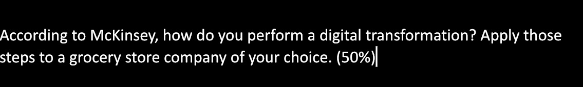 According to McKinsey 3 steps of digital