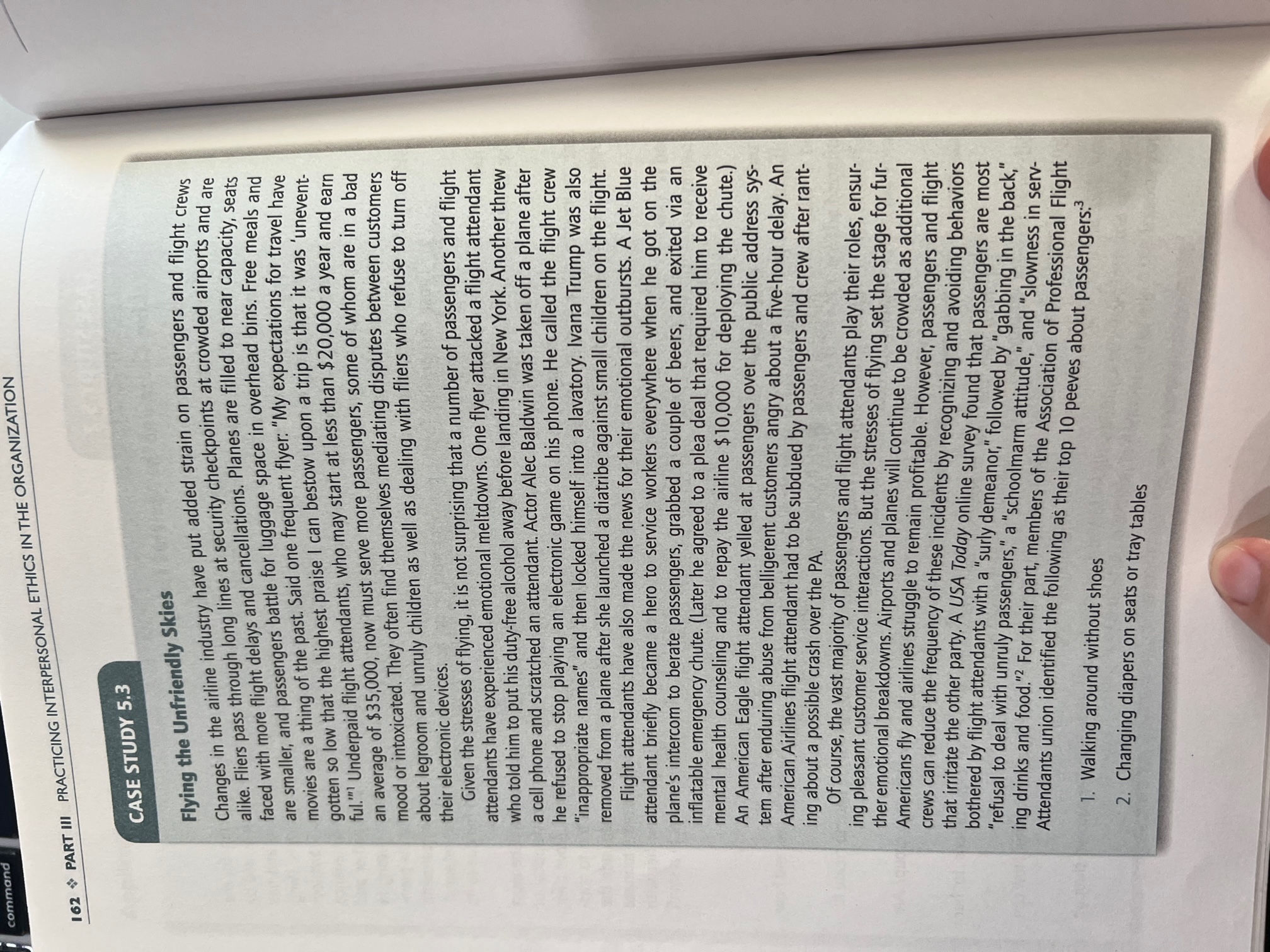 Review Case Study 5.3 in your text and take into