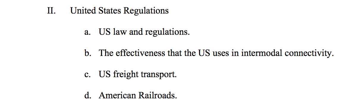 II. United States Regulations a. US law and
