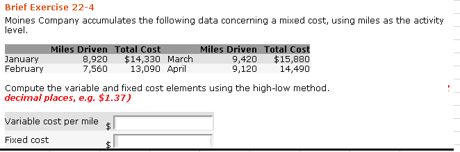 Brief Exercise 22-4 Moines Company accumulates