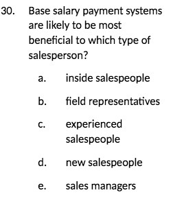 30 . Base salary payment systems are likely to be