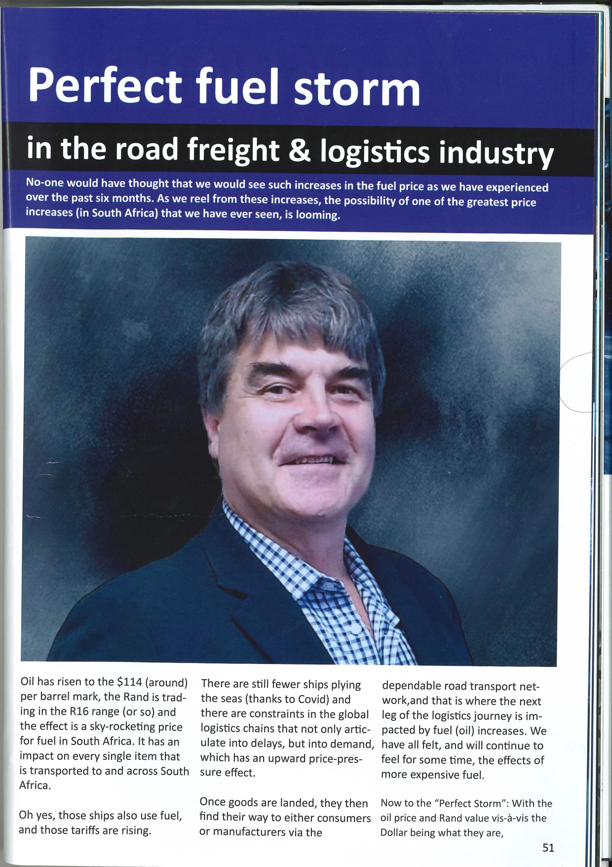 Perfect fuel storm in the road freight 8'