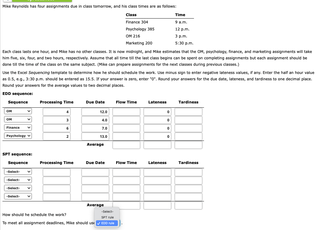 Just provide answer. No need to show work Thanks