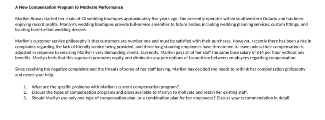 I need the 3 answers explained properly A New