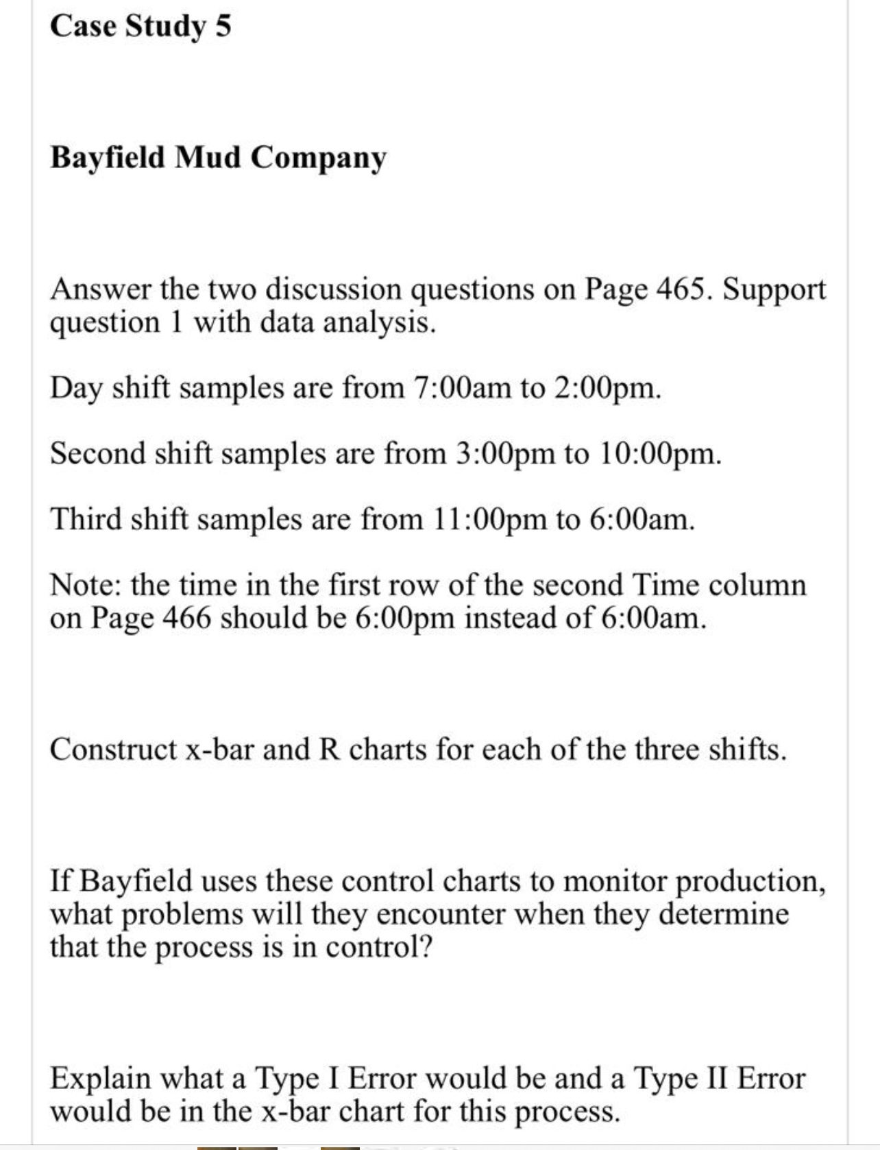 466 Part Six Case Studies EXHIBIT 1 Sample bag