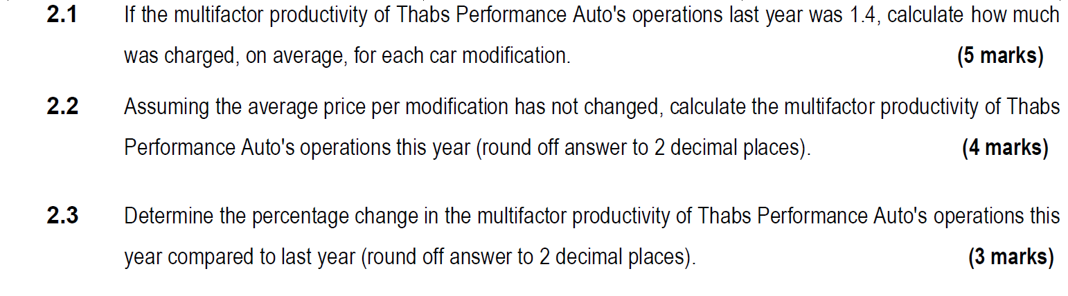 Question 1 (10 Marks) Study the scenario