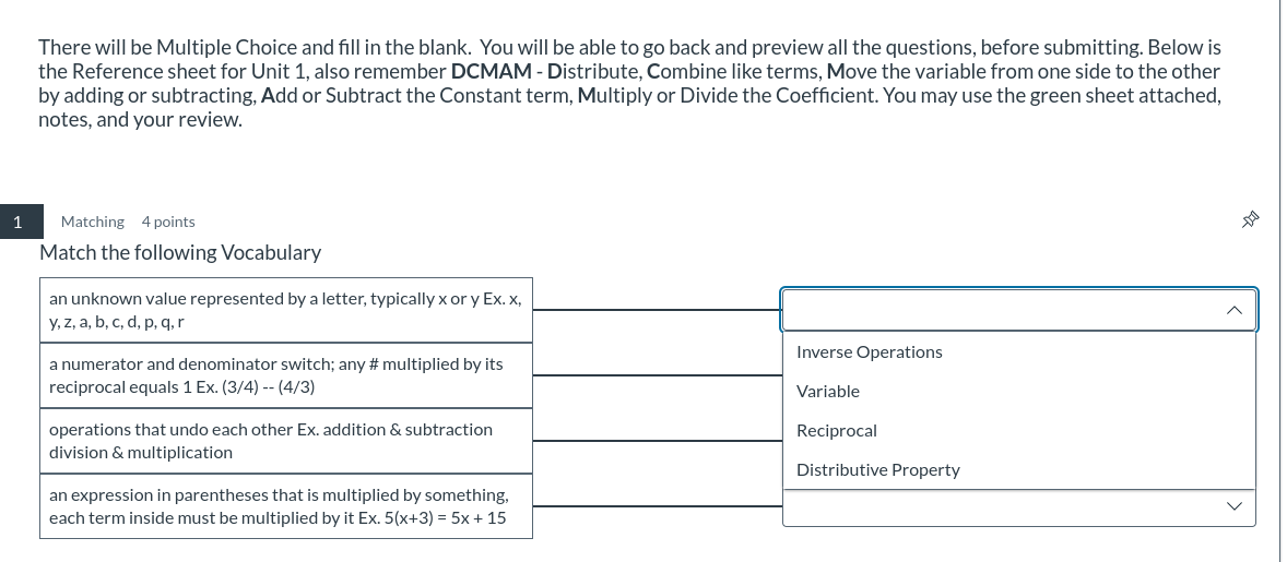 answer There will be Multiple Choice and fill in