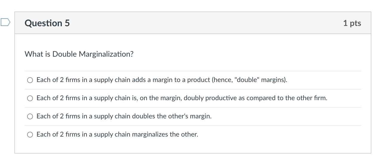 Question 3 1 pts Below is a possible very crude