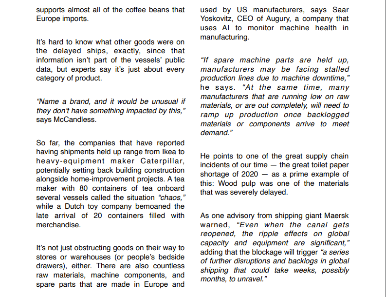 The Ever Given isn't stuck anymore, but it