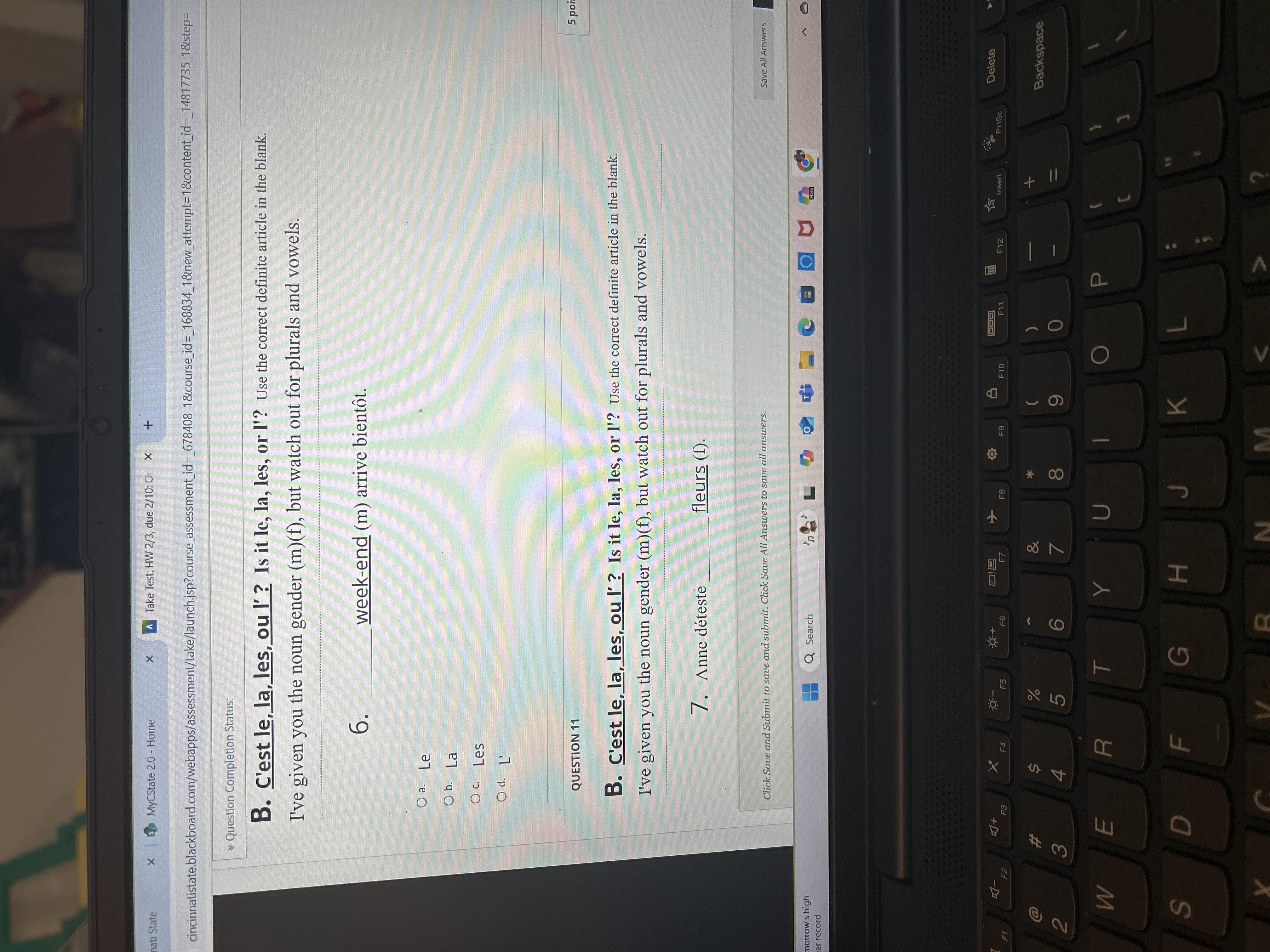 Answer nati State x 5 MyCState 2.0 - Home x A