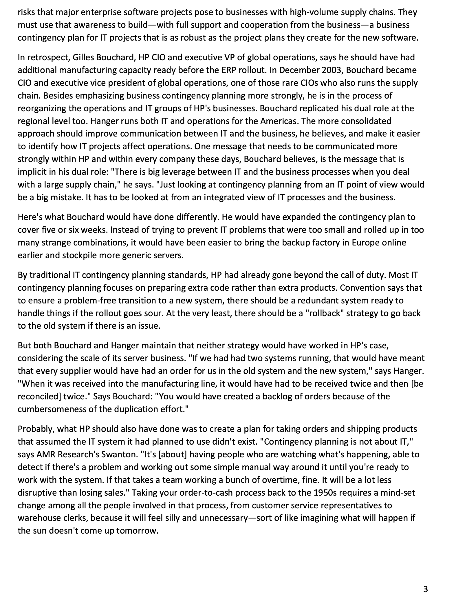 When Bad Things Happen to Good Projects*