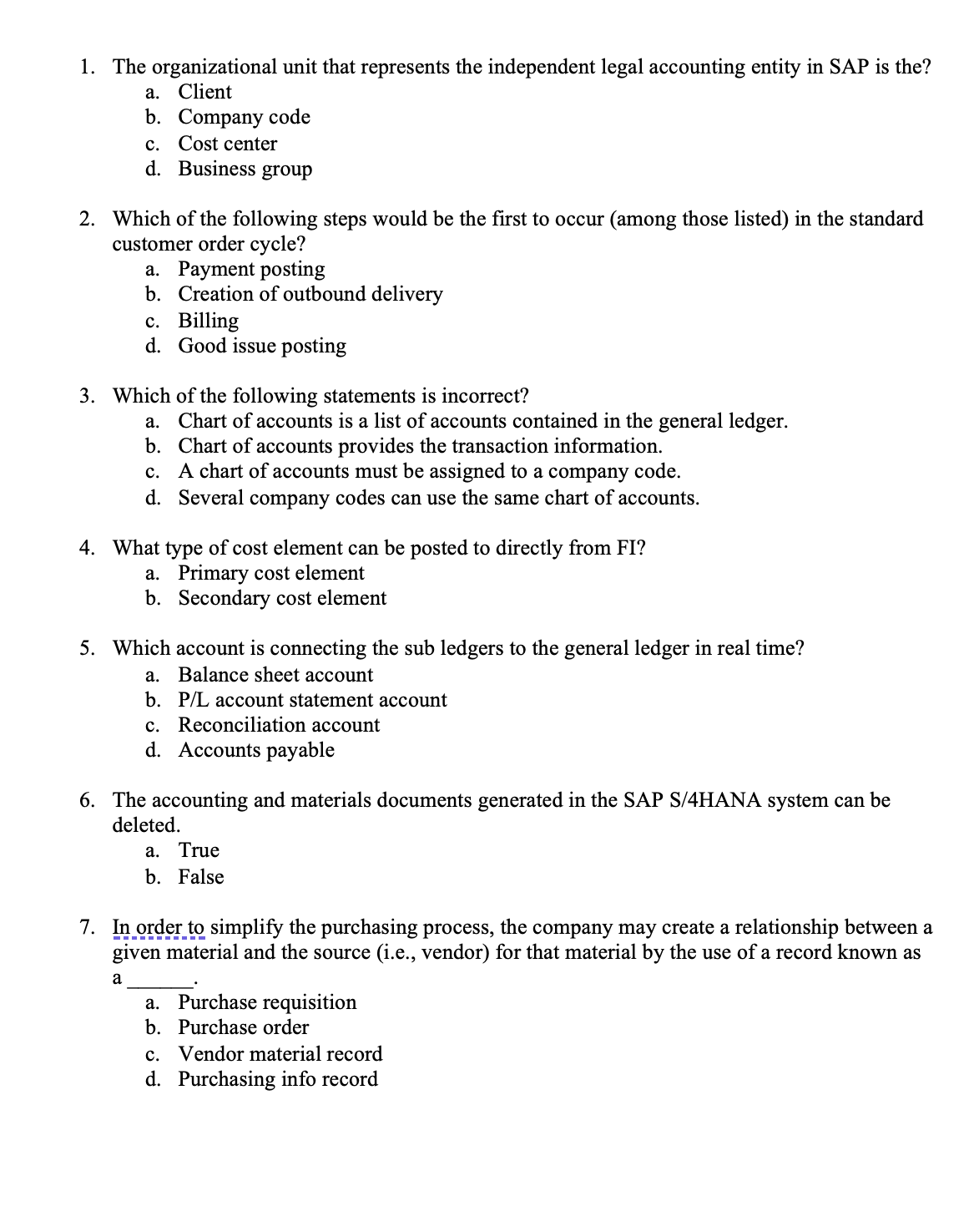 . The organizational unit that represents the