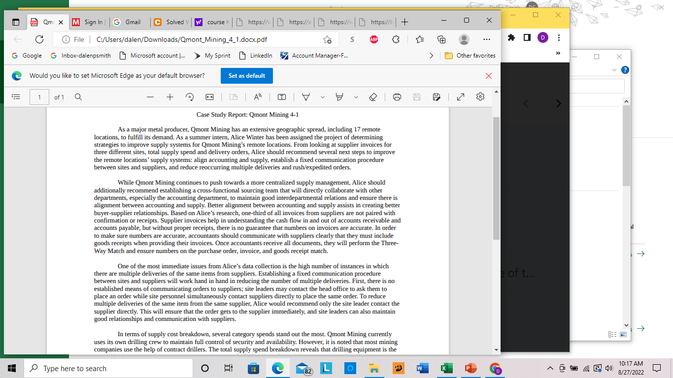 Did the choice of three sites over four months