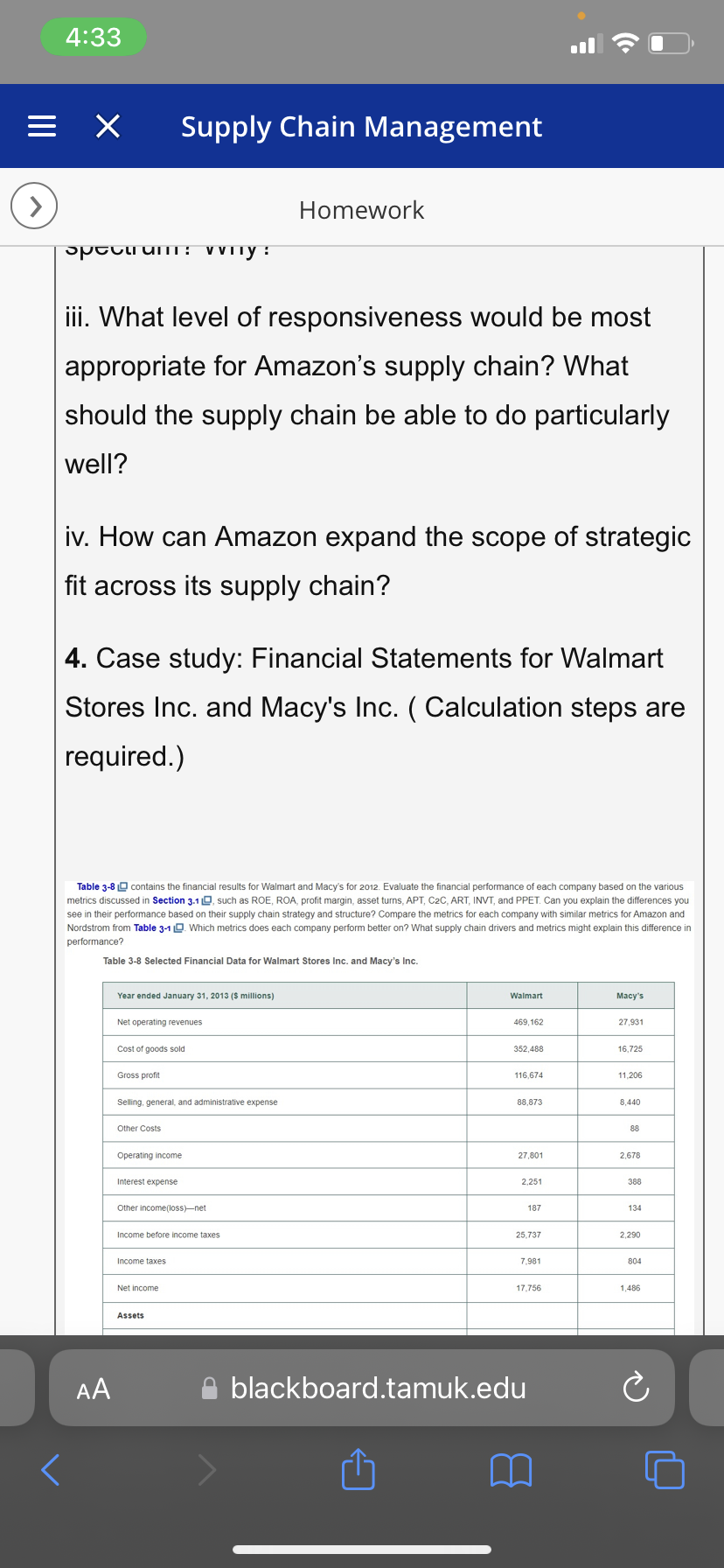 Solve the Case study: Financial Statements for